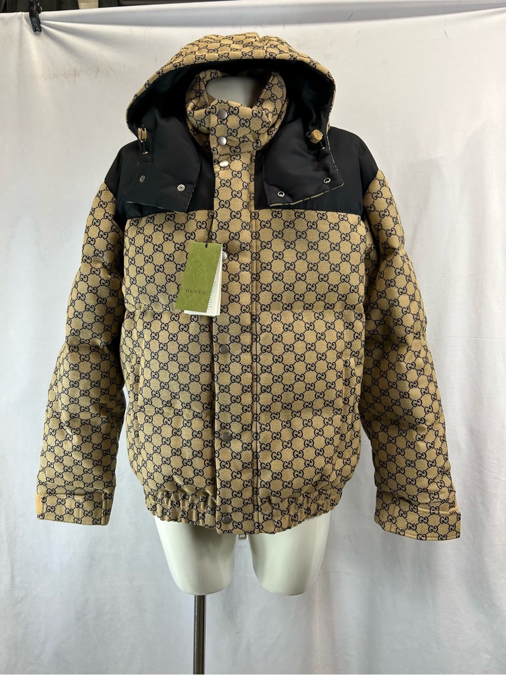Gucci Gg Canvas Goose Down Jacket